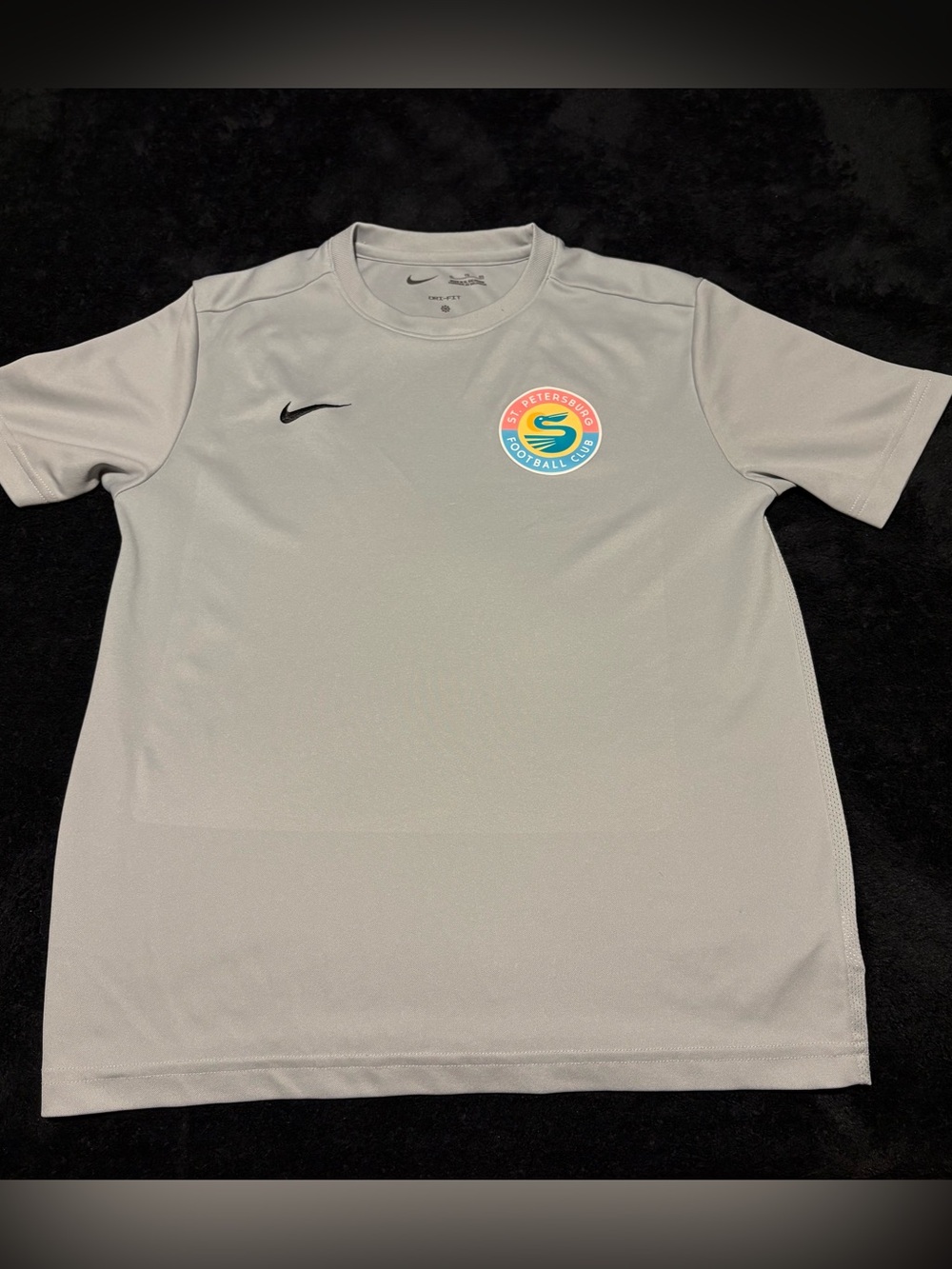 St Petersburg FC x Nike Dri-fit gray soccer football jersey mens Small or YXL